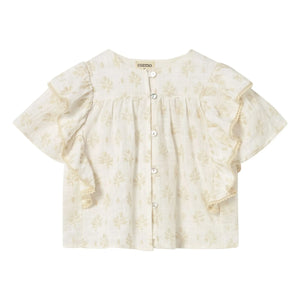 Cozmo - Tansy Bio-Baumwollbluse | Gebrochenes Weiß