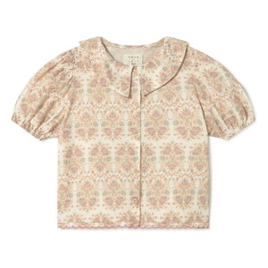 Coco au Lait - Geblümte Bluse Bio-Baumwolle | Ecru