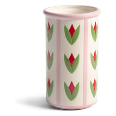 &Klevering - Tulpen Steingut Vase | Rosa