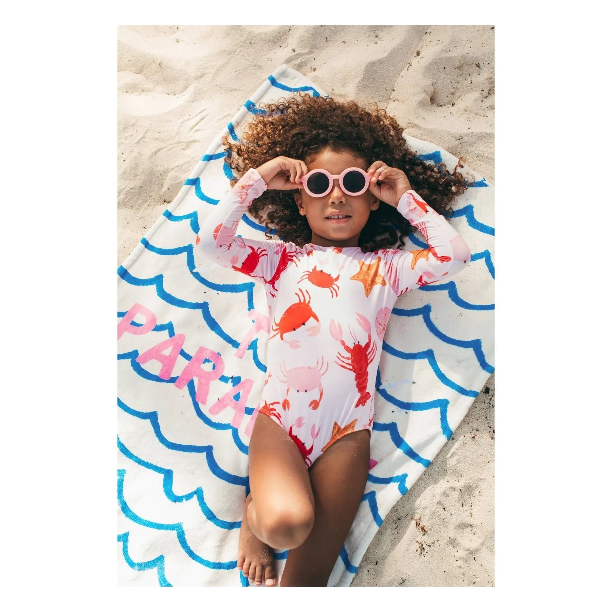 Pepita & Me - Sonnenschutz Overall Langarm | Hellrosa