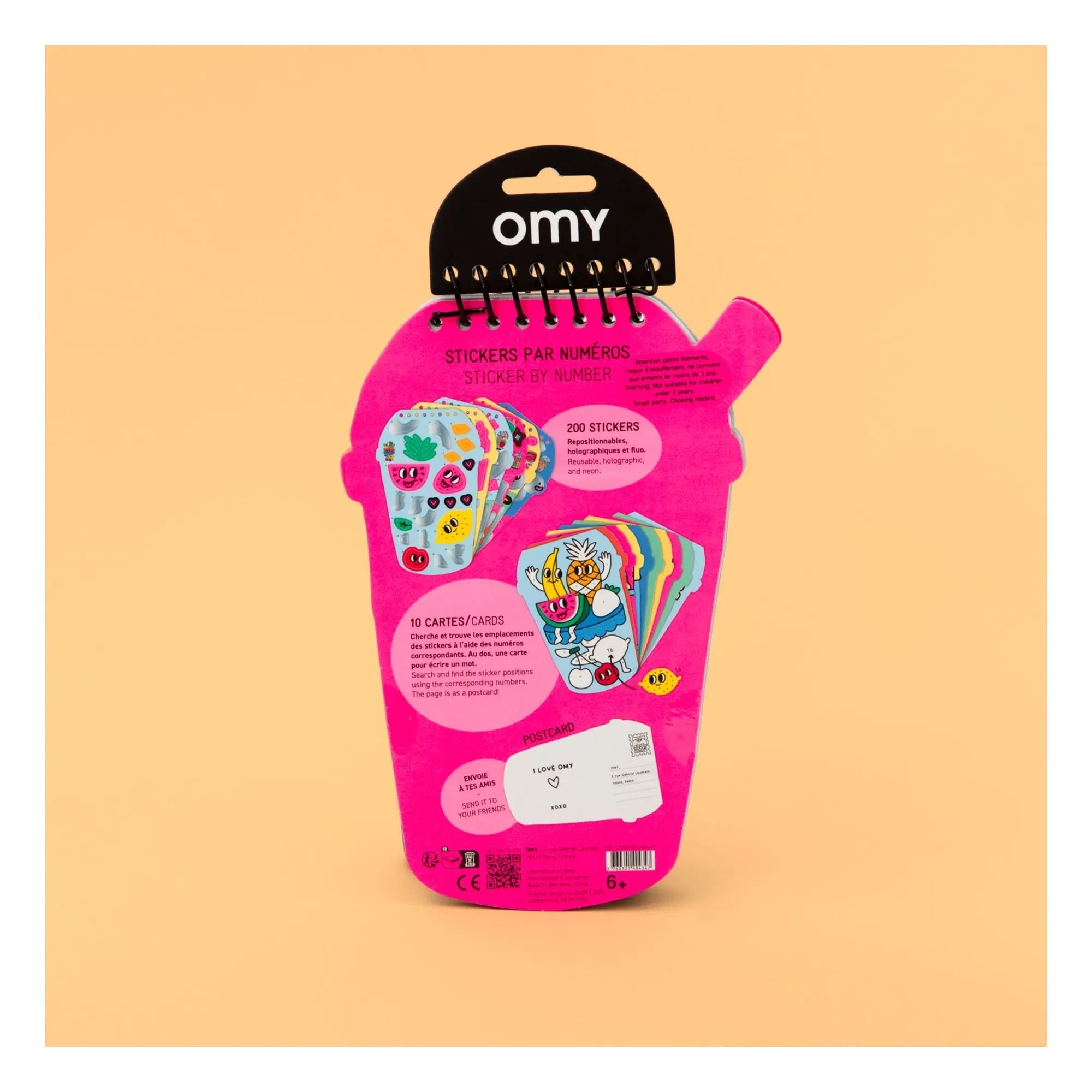 Omy - Bubble Tea Sticker-Aktivitätsbuch
