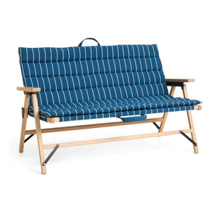 Hay - Outdoor market Klappbankauflage, Jasper Morrison | Blau