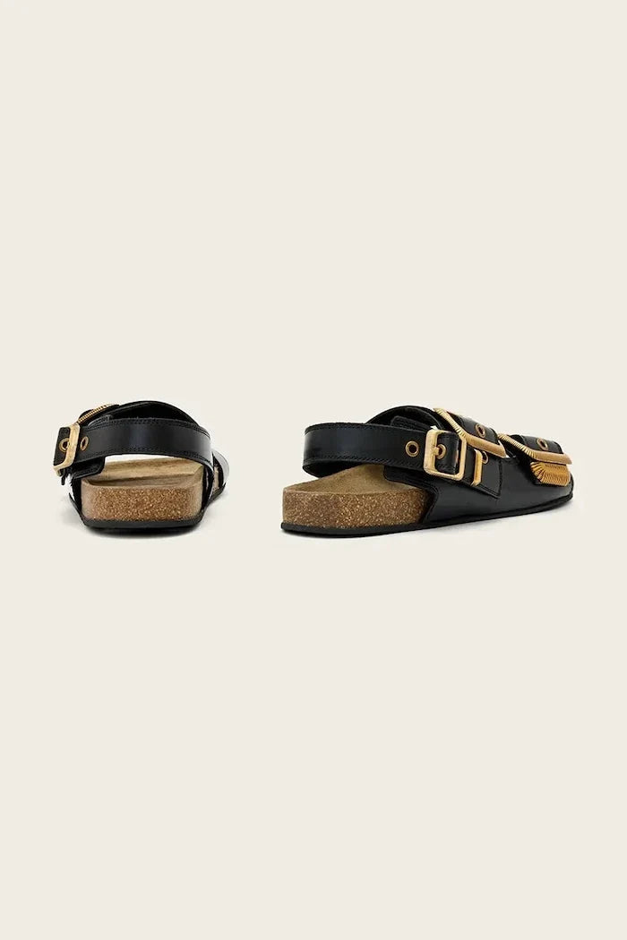 AllSaints Düz Tabanlı Kadın Deri Sandalet Staffa Sandal