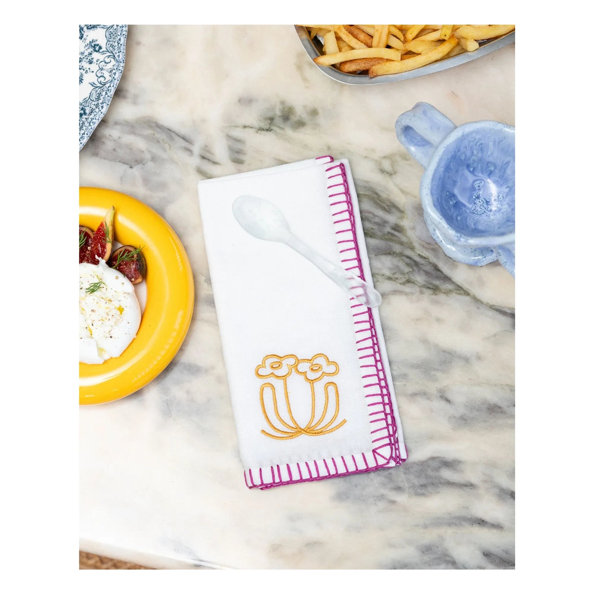 Tarta Gelatina - Bestickte Servietten - 4er-Set