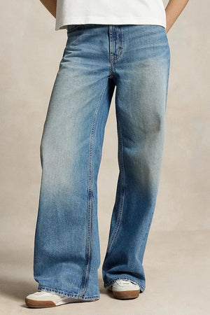 Polo Ralph Lauren wide leg kadın kot pantolon