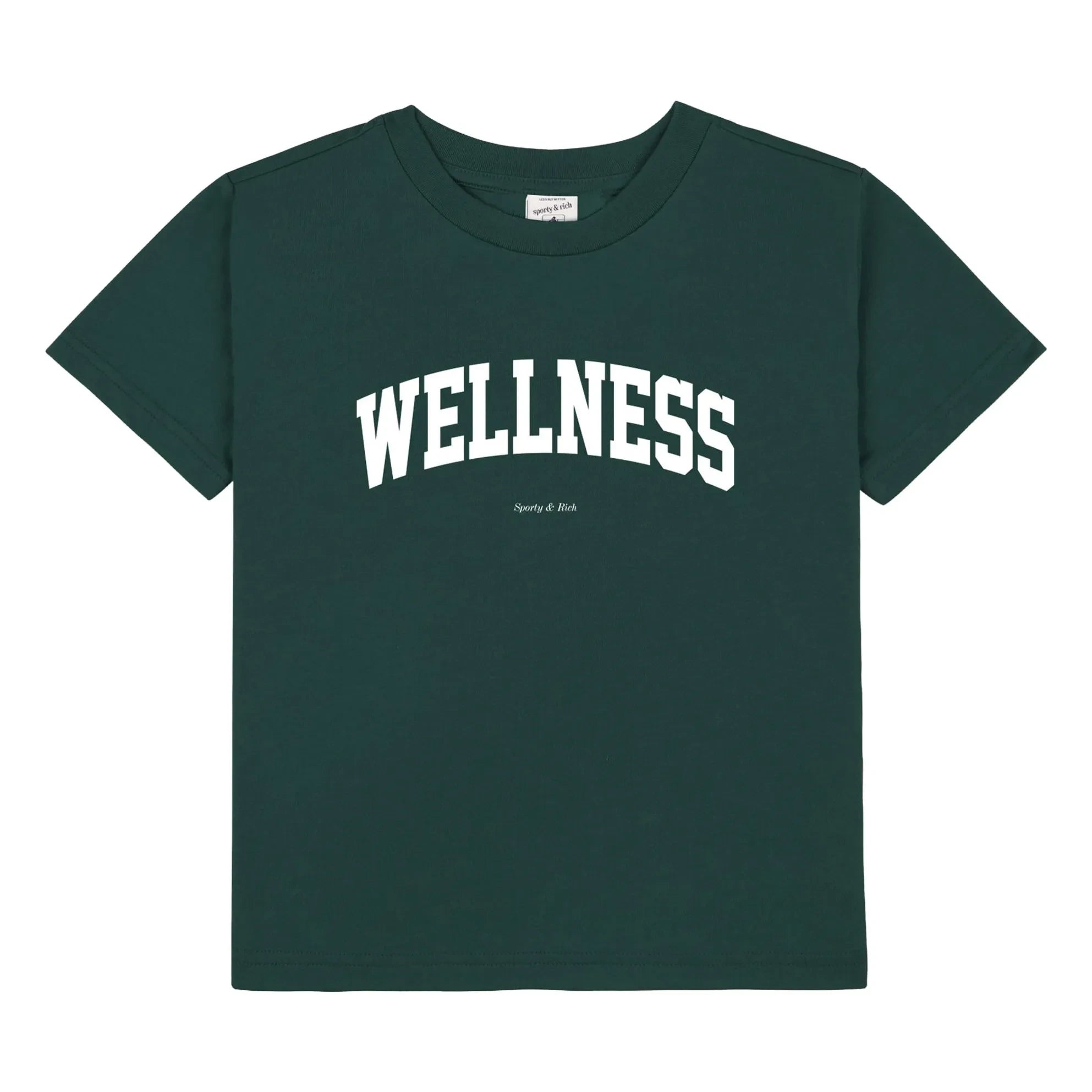 Sporty & Rich - Wellness Ivy T-Shirt Recycelte Baumwolle | Dunkelgrün