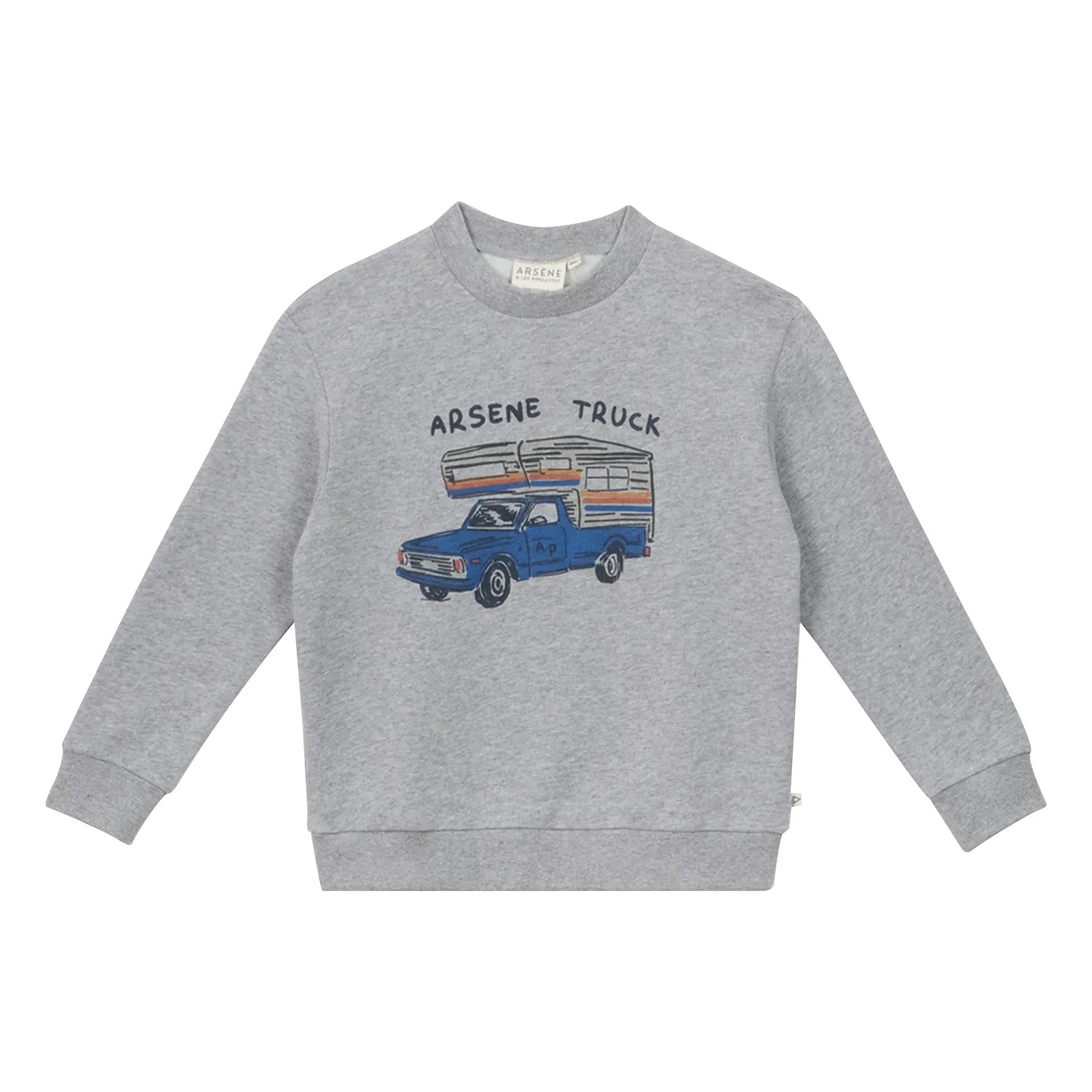Arsène et Les Pipelettes - Bio-Baumwoll-Sweatshirt Gil | Grau
