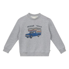 Arsène et Les Pipelettes - Bio-Baumwoll-Sweatshirt Gil | Grau
