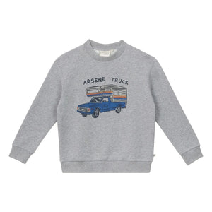 Arsène et Les Pipelettes - Bio-Baumwoll-Sweatshirt Gil | Grau