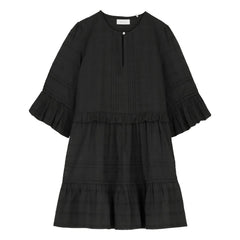 Skall Studio - Fiore Baumwollkleid | Schwarz