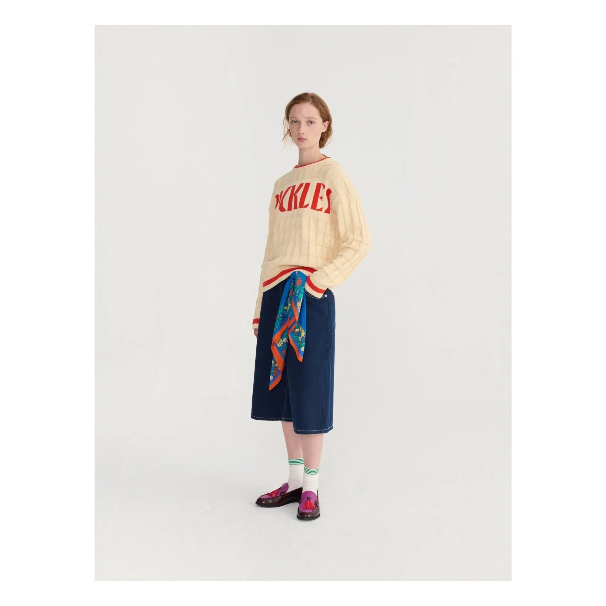 Bobo Choses - Denim Bio-Baumwoll-Bermuda-Shorts | Blau