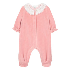 Tartine et Chocolat - Dantel Yaka İşlemeli Pijama | Pembe