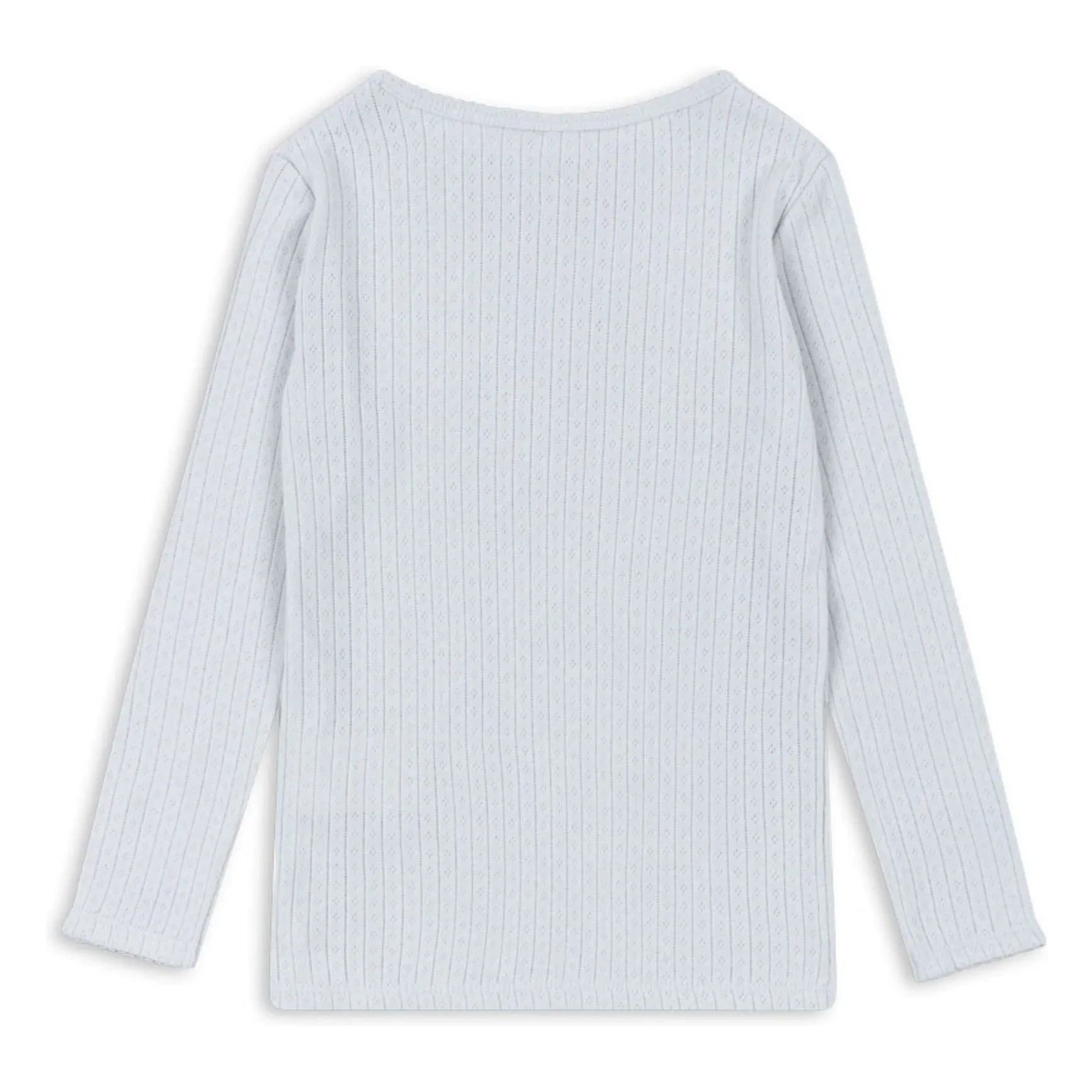 Konges Sløjd - Minnie Pointelle Bio-Baumwoll-T-Shirt | Hellblau