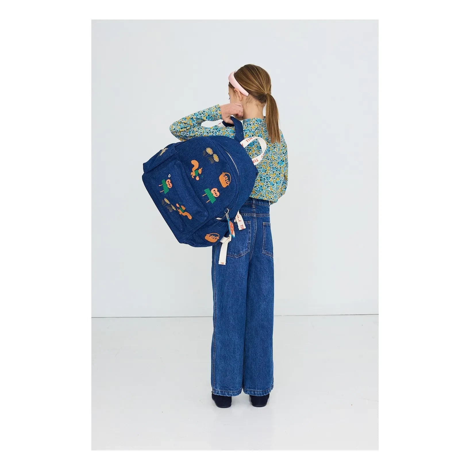 Tinycottons – Blauer Denim-Rucksack