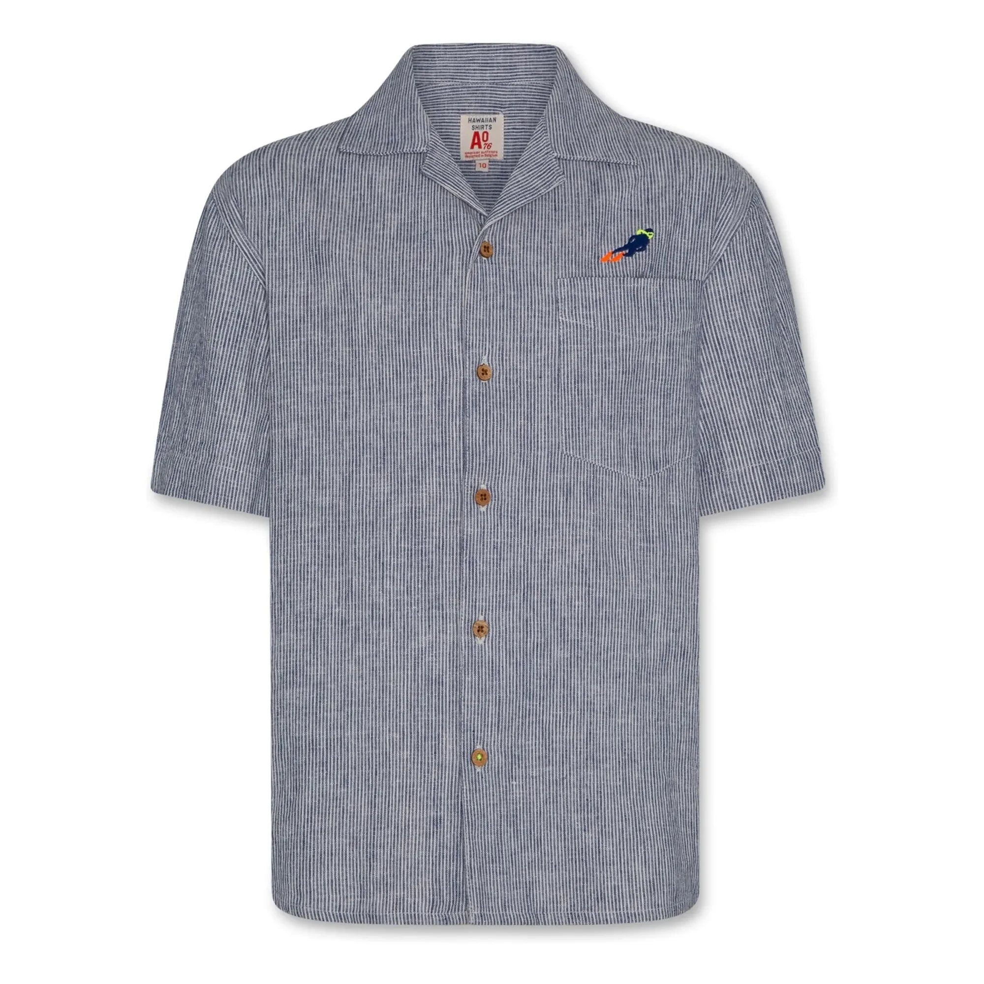 AO76 - Hawaiian Taucherhemd | Blau