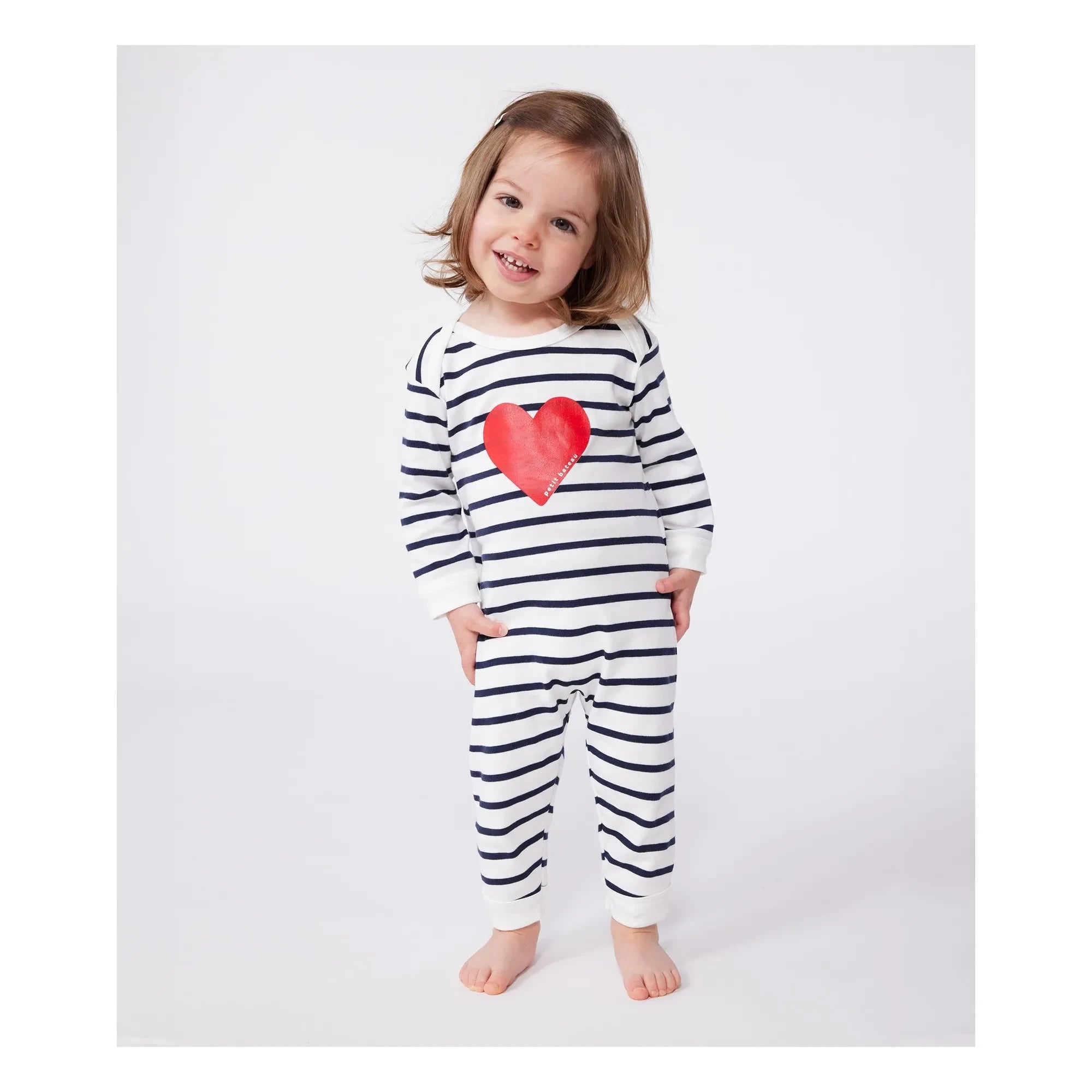 Petit Bateau - Berlin Bio-Baumwoll-Pyjama | Ecru