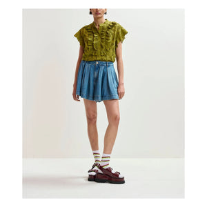 Essentiel Antwerp - Joss Bio-Baumwoll-Shorts | Blau