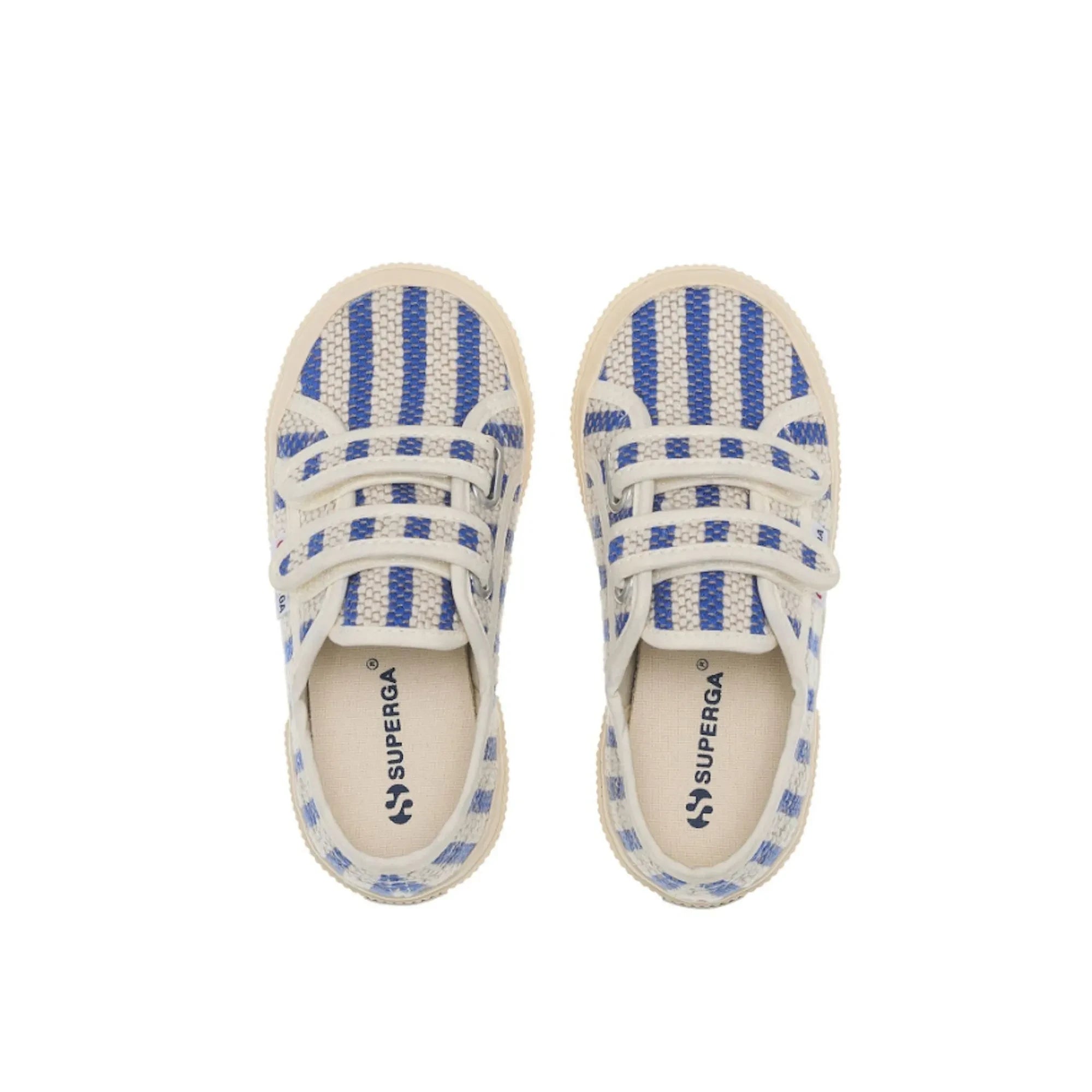 Superga - 2750 Gestreifter Schnür-Sneaker | Blau