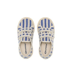Superga - 2750 Gestreifter Schnür-Sneaker | Blau