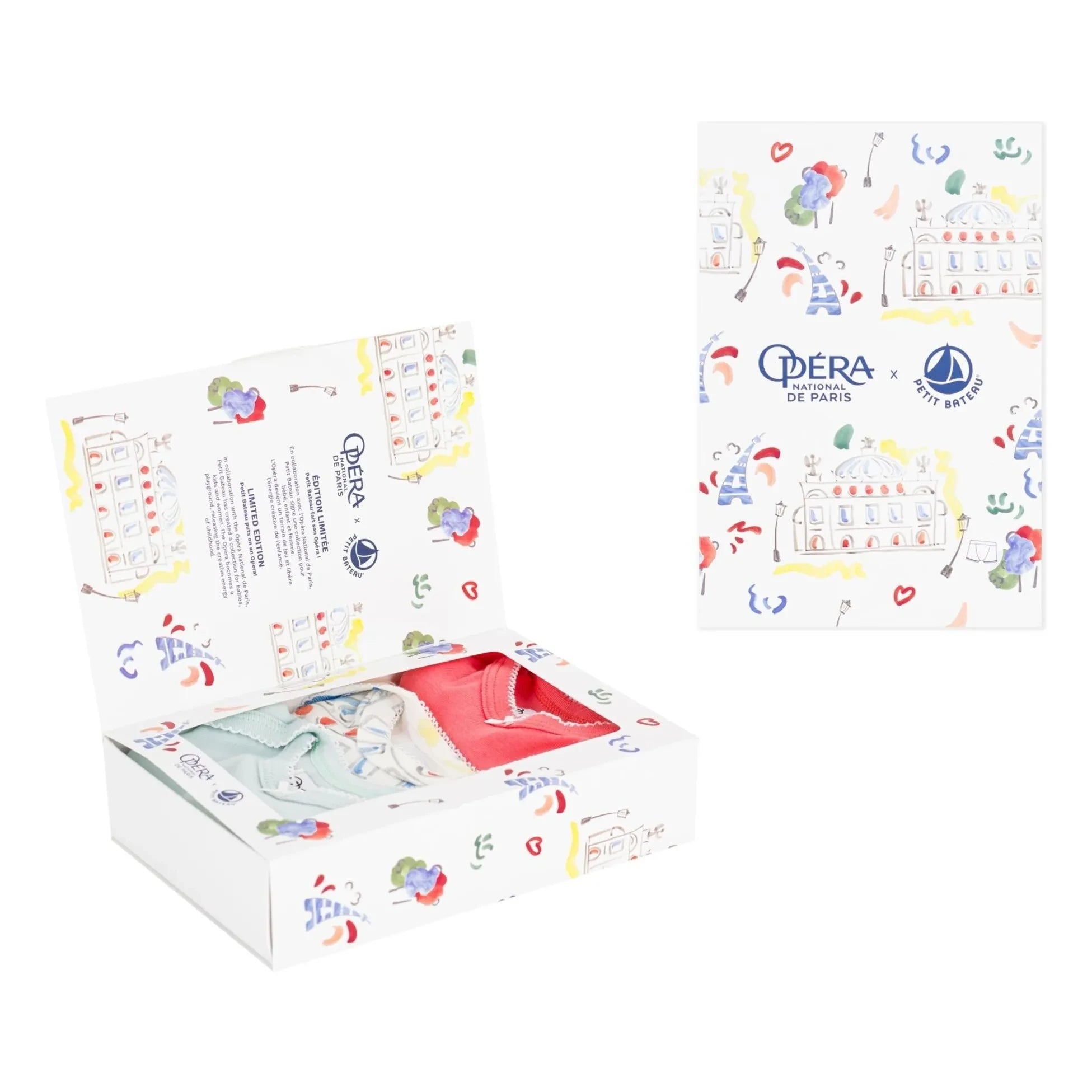 Petit Bateau - 3er-Pack Opéra Bodys | Koralle