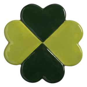 &Klevering - Glücksklee-Untersetzer - 4er Set | Grün