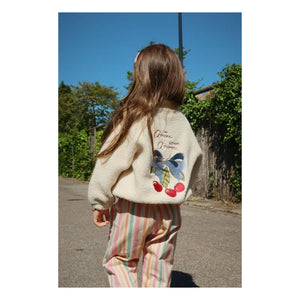 Konges Sløjd - Jazz Sherpa Jacke Cherry recycelte Fasern | Creme