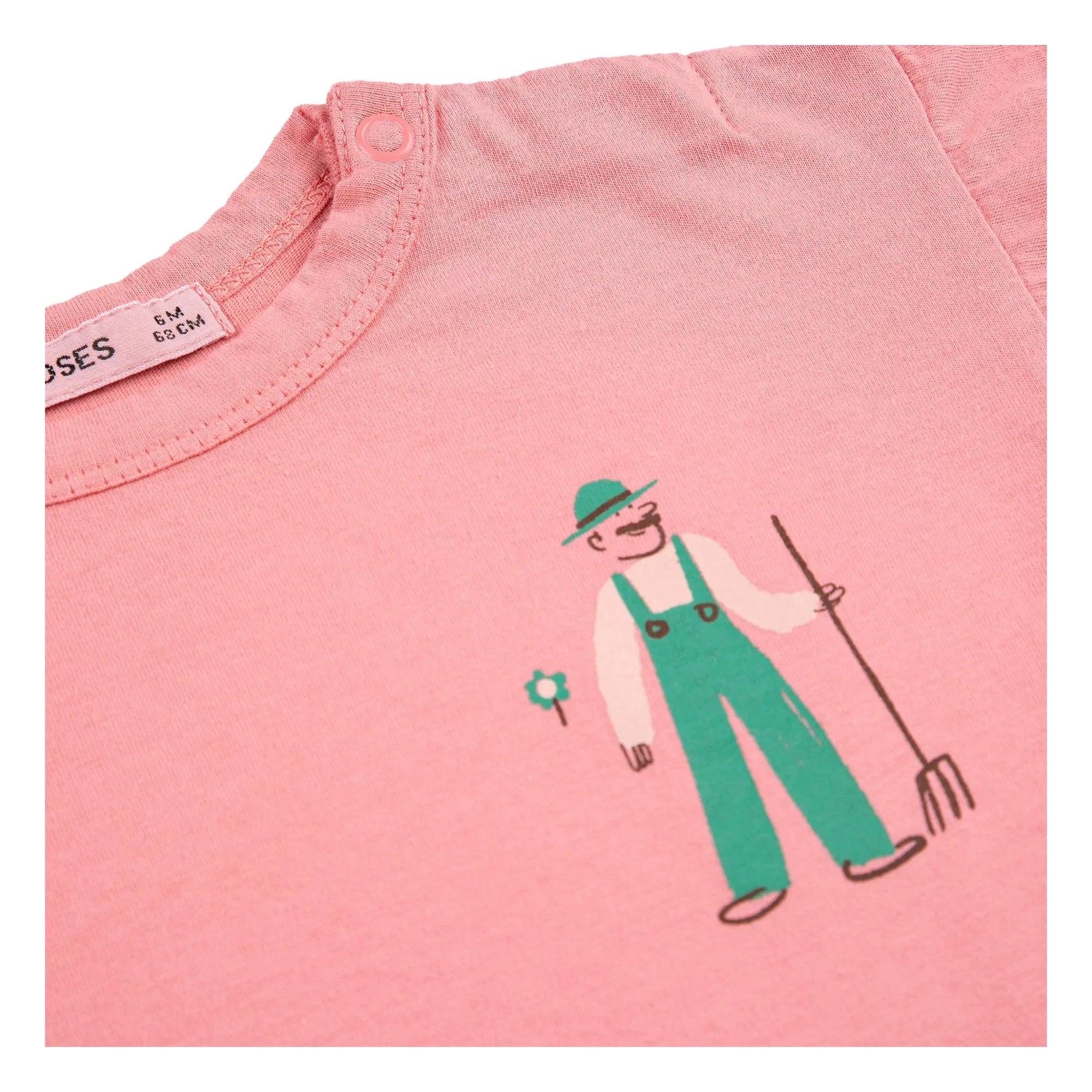 Bobo Choses - Baby Farm Bio-Baumwoll-T-Shirt | Rosa