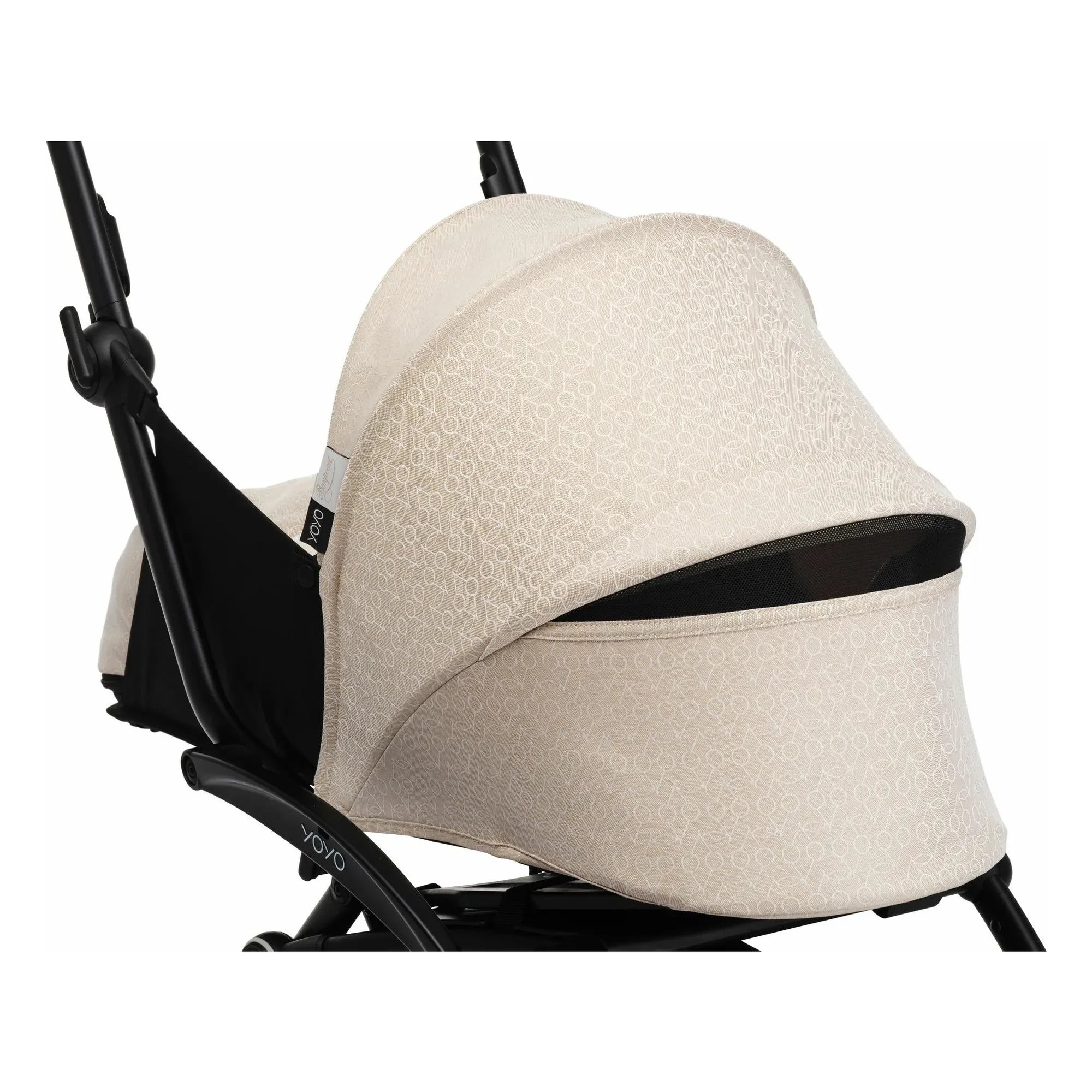 Stokke® - YOYO³ Bonpoint 0+ Neugeborenen-Kinderwagen Schwarzes Gestell | Beige