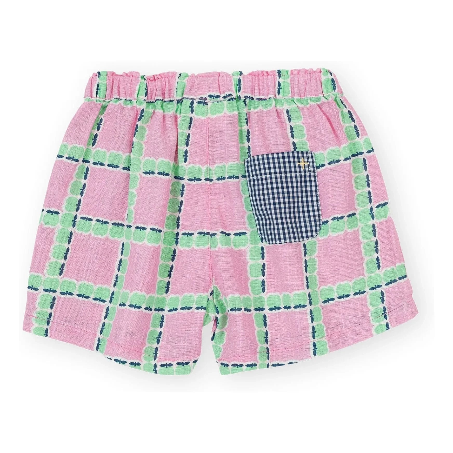 Goldie + Ace – Karierte Shorts | Rosa