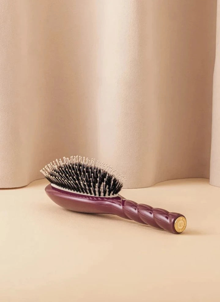 La Bonne Brosse - „L'Indispensable Douceur“ Haarbürste Nr. 03 - Empfindliche Kopfhaut | Aubergine