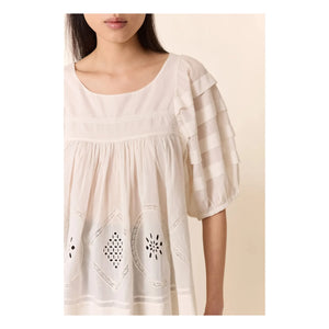 Leon & Harper - Cindie Bluse aus Bio-Baumwolle | Weiß
