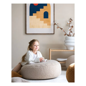 Wigiwama - Teddy-Pouf | Beige