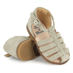 Tartine et Chocolat - Samtsandalen Ares | Beige