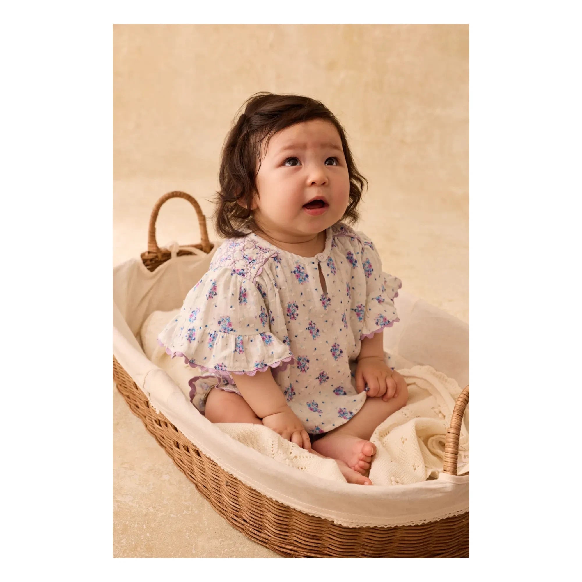 Louise Misha - Bluse Feliza Fleurie | Creme
