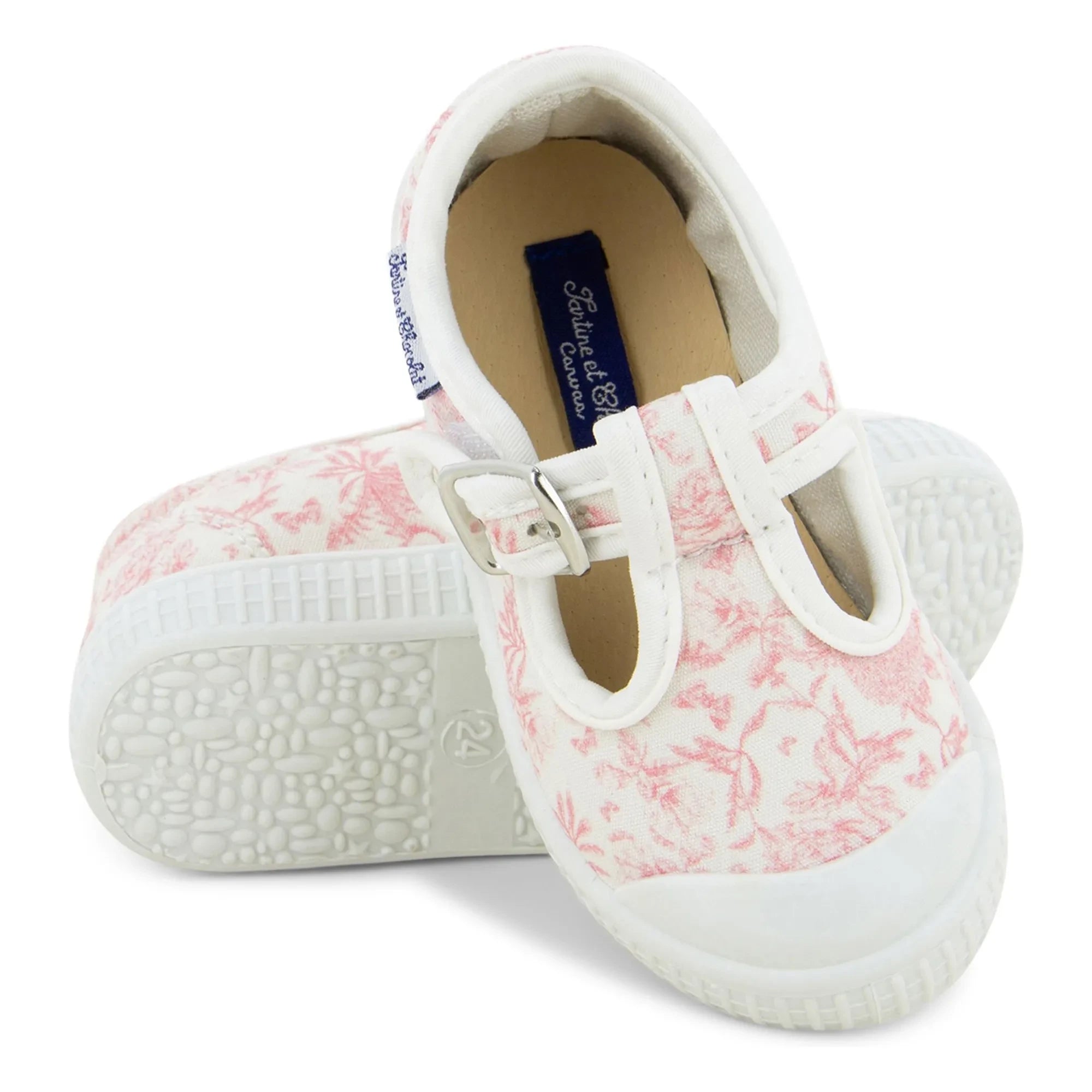 Tartine et Chocolat - Canvas Babyschuhe | Hellrosa
