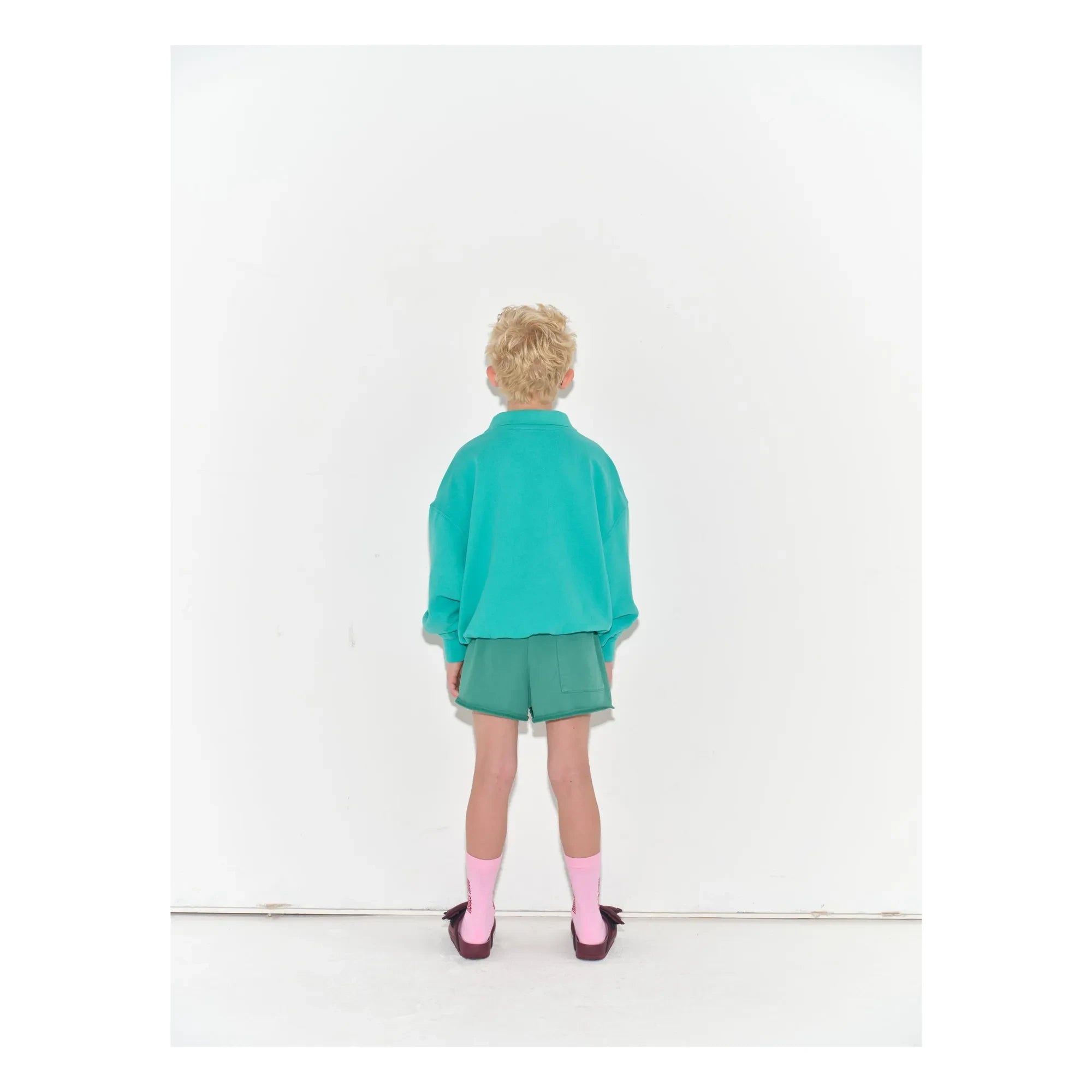 Main Story – Cut Jogger Shorts Bio-Baumwolle | Grün