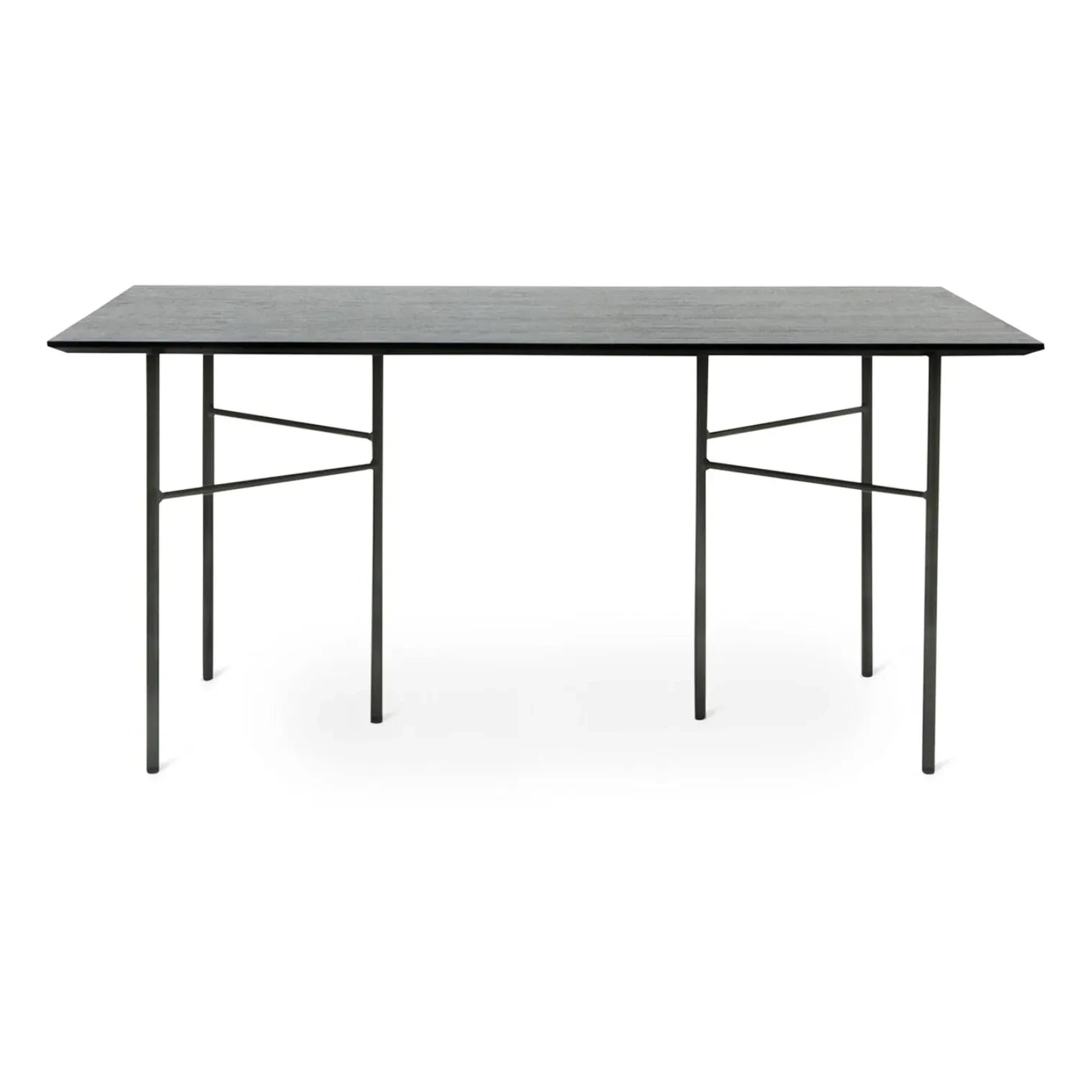 Ferm Living - Mingle Rechteckiger Tisch - FSC Holz, Metallfüße | Schwarz