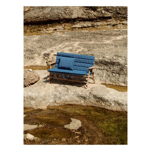 Hay - Outdoor Market Klappbank, Jasper Morrison | Blau