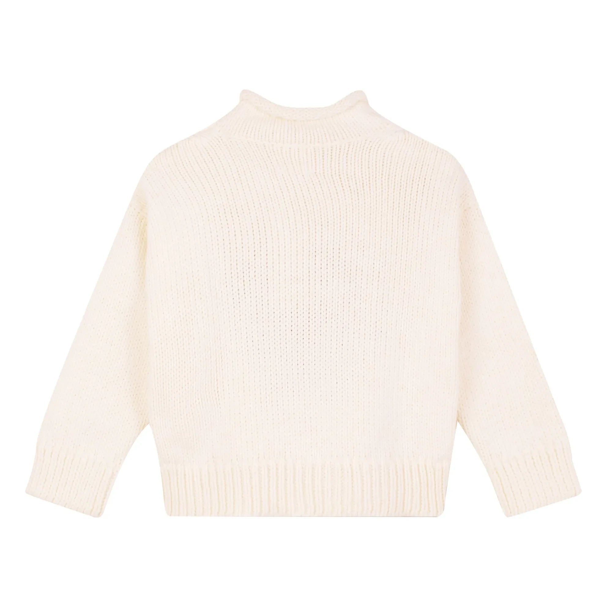 Wynken - Dicke Strick Wynk Woll-Pullover | Cremeweiß