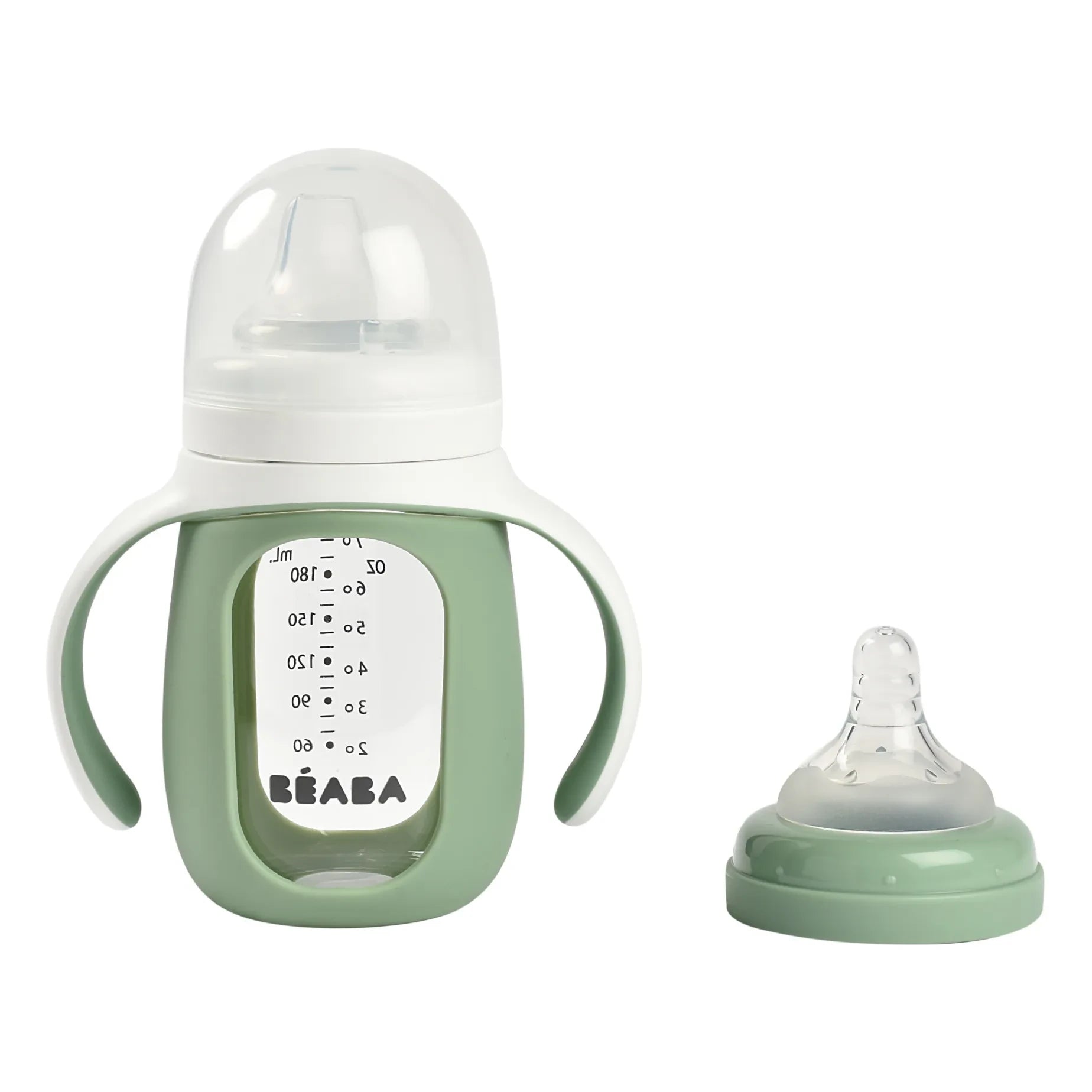 Béaba - Glas-Trinklernflasche | Salbei