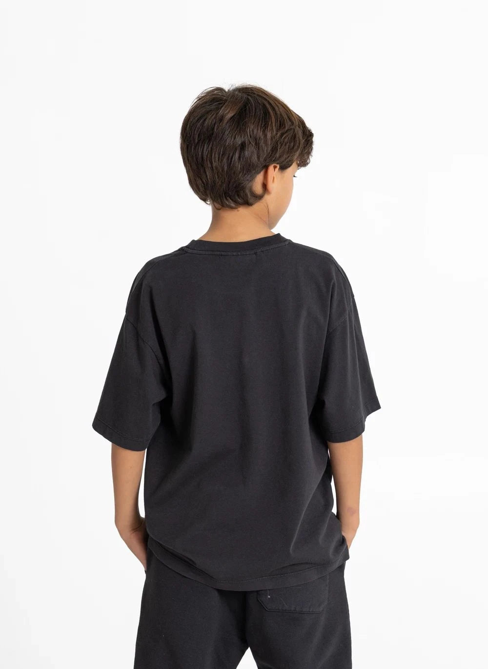 Smallable Kid - Nils Organische Baumwoll-T-Shirt | Schwarz