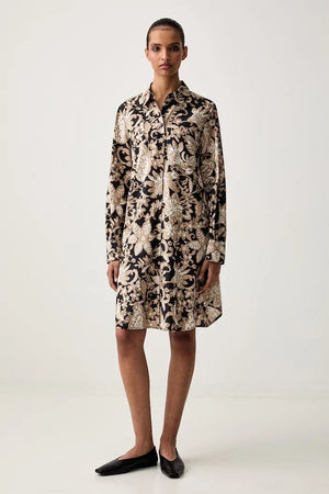 Marc O'Polo pamuklu gömlek elbise
