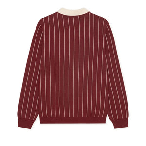Les Deux - Signature Çizgili Polo Tişört | Bordo