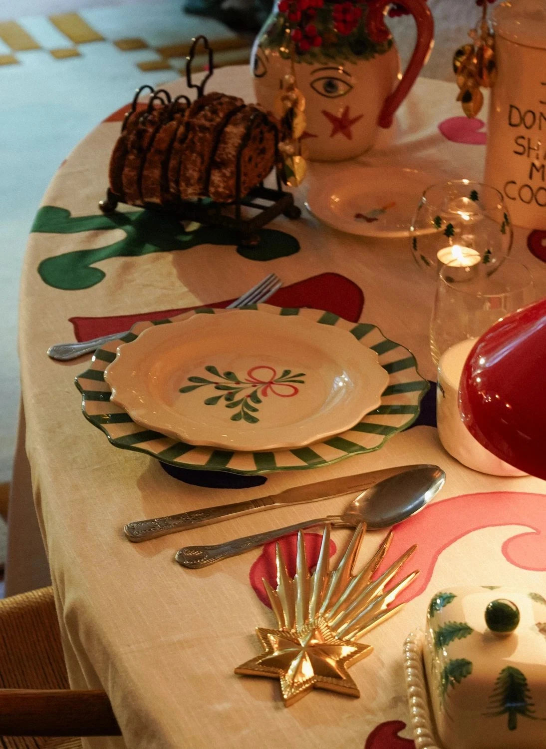 Anna + Nina - Wandschmuck zum Wünschen an einem Weihnachtsstern | Gold
