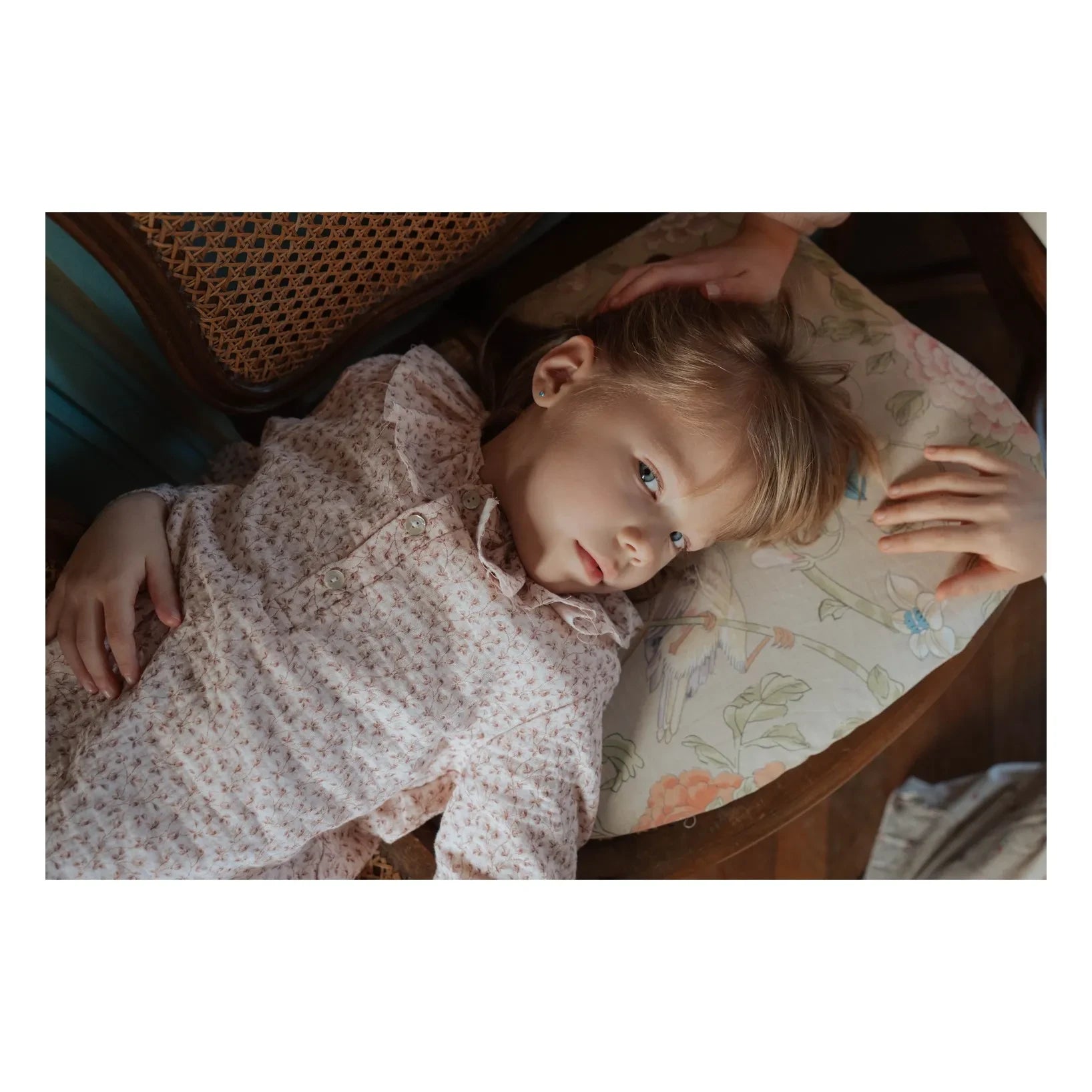 Risu Risu - Naviga Bio-Baumwollmusselin Blumen-Pyjama | Rosa