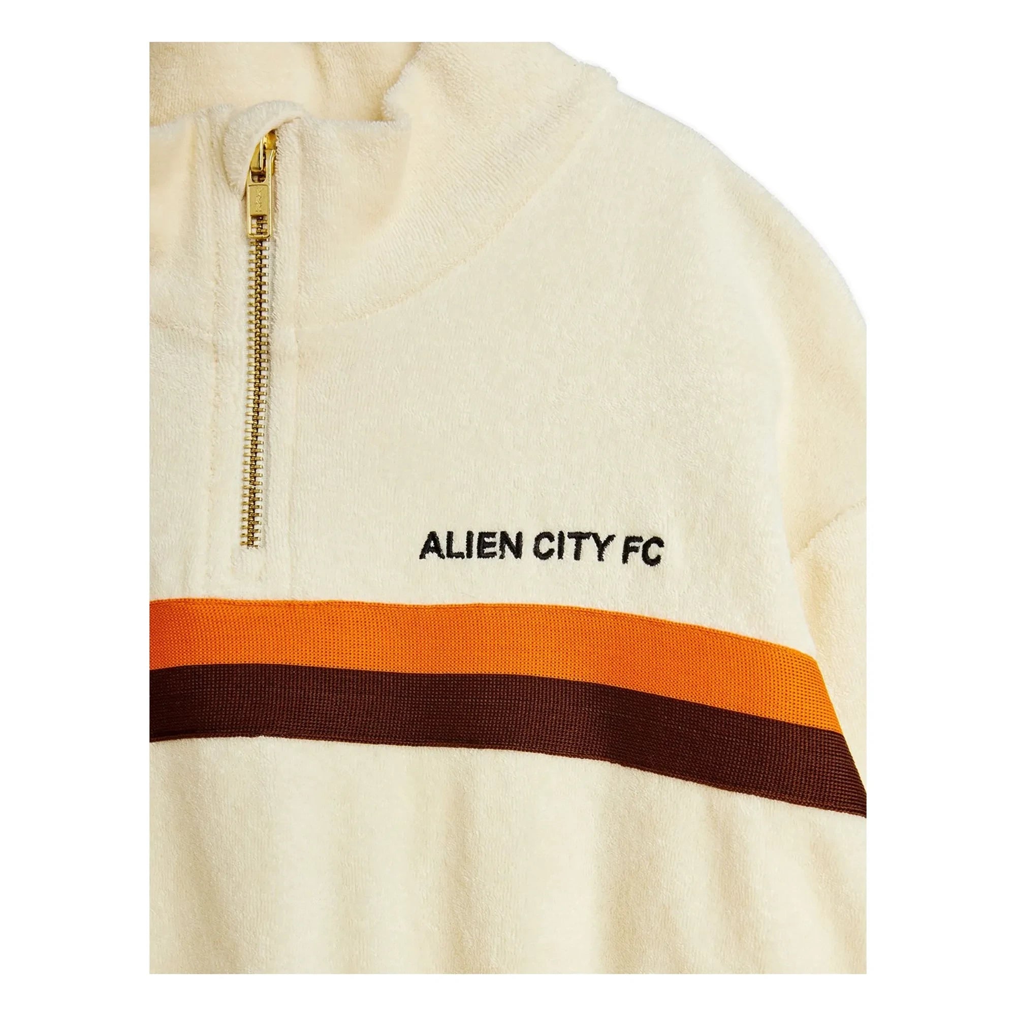 Mini Rodini - Alien City Bio-Baumwoll-Terry-Sweatshirt | Ecru