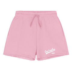 Cos I Said So - Cut-Logo-Jogger-Shorts Bio-Baumwolle | Rosa