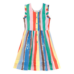 True Artist - Gestreiftes Kleid | Blau