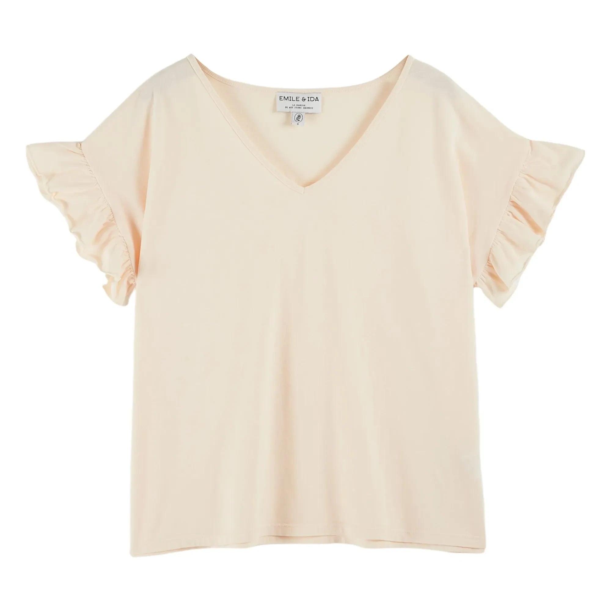 Emile et Ida - T-Shirt Babio aus Bio-Baumwolle | Creme