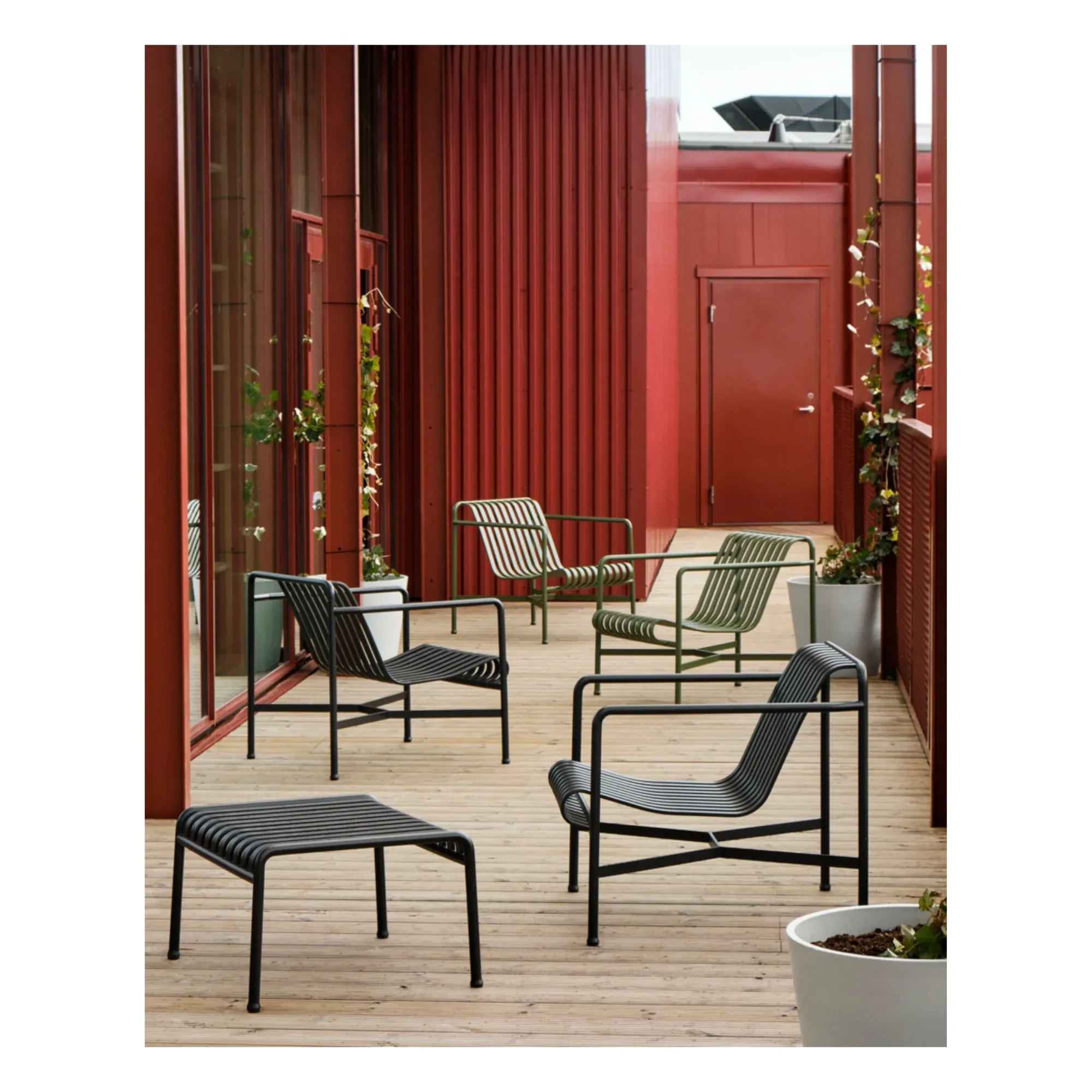 Hay - Palissade Beistelltisch, entworfen von Ronan und Erwan Bouroullec - 65 x 60 cm | Anthrazit